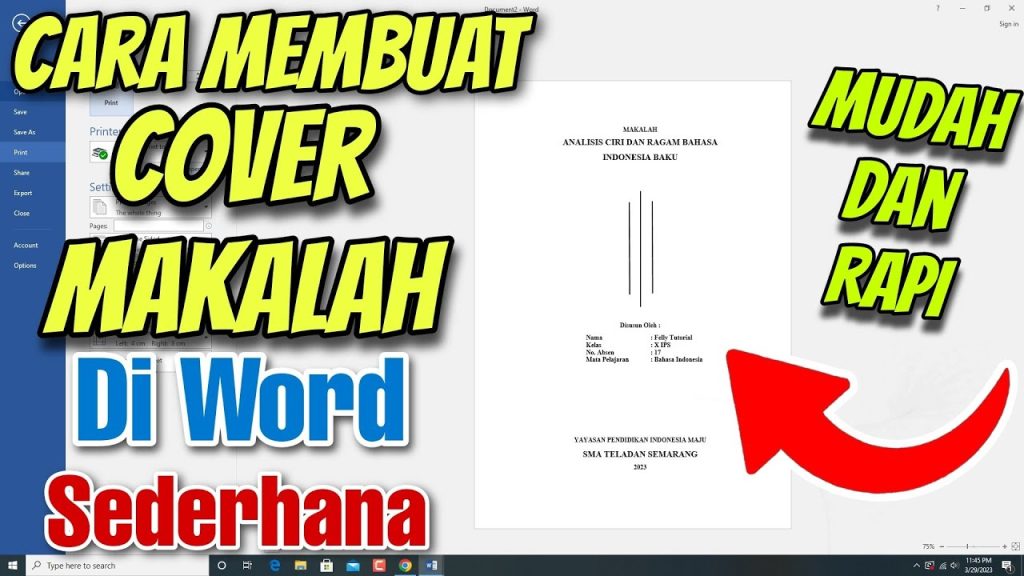 5 Cara Membuat Cover Cerpen di Word dengan Desain Menarik