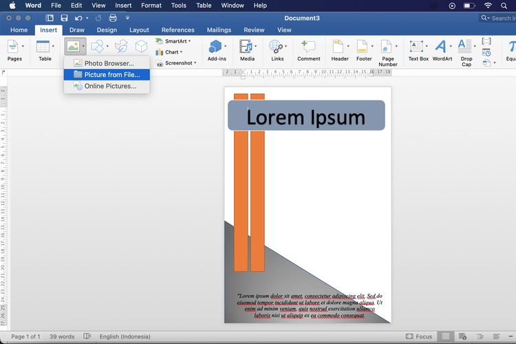 Cara Membuat Cover Page di Word Pemula Mahir - Pelatihankomputer com