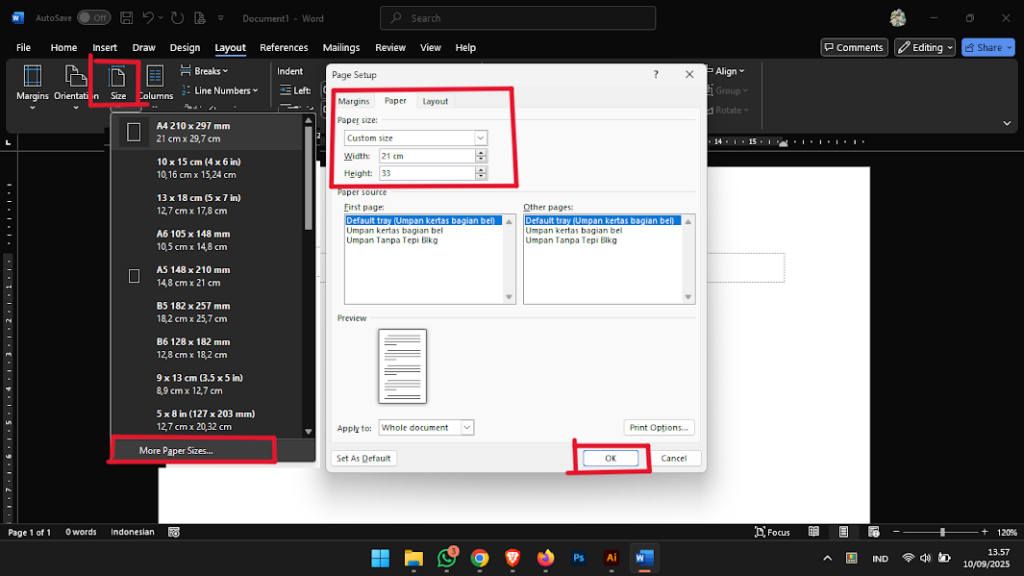 5 Cara Mengubah Ukuran Kertas Tampilan Web di Word yang Jarang Diketahui