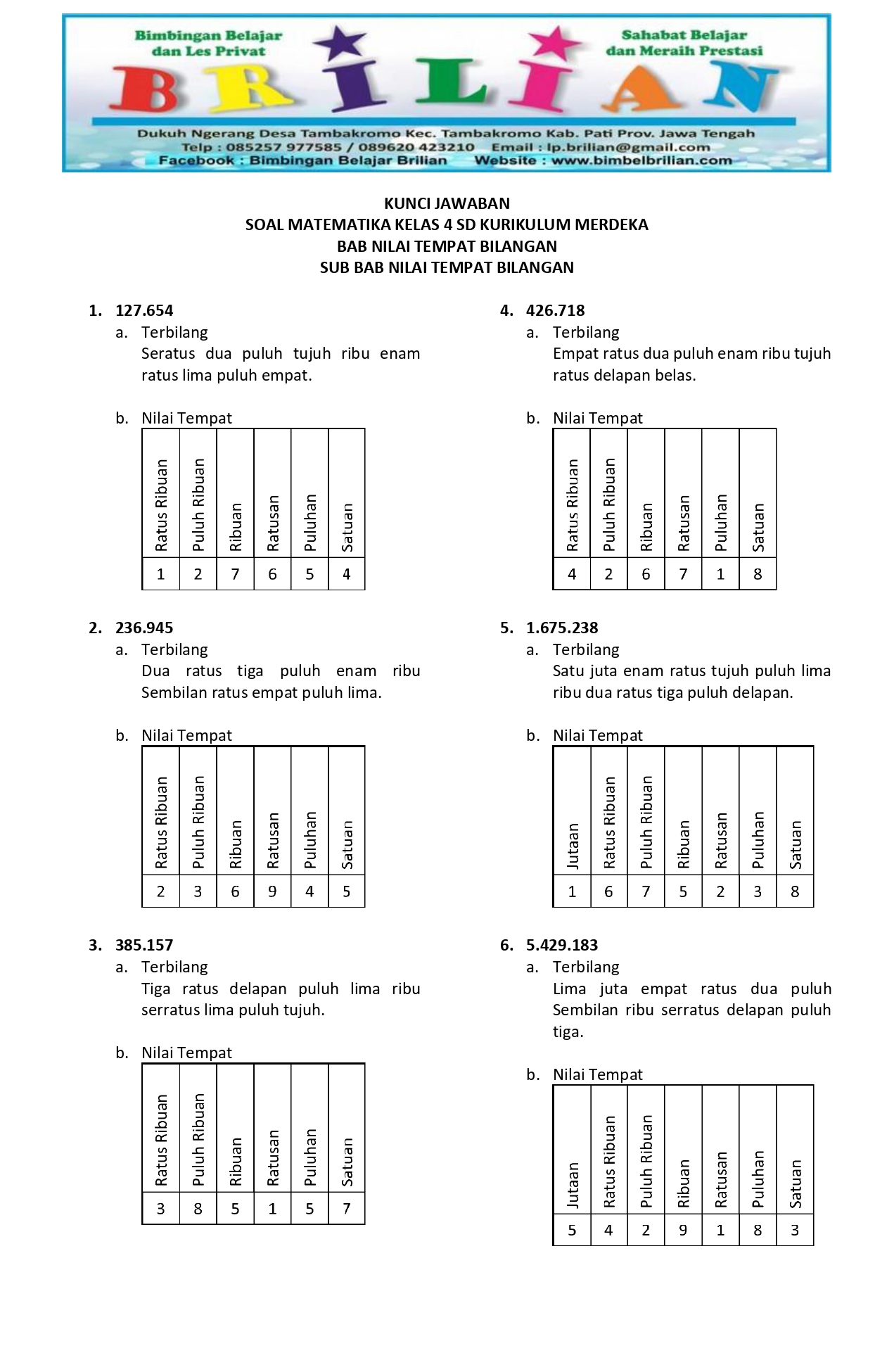 Soal Matematika Kelas 4 Kurikulum 2013 Dalchaebi