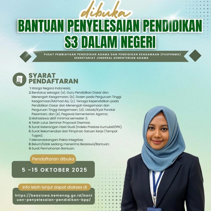 5 Fakta Beasiswa S3 Dalam Negeri Beasiswa Unggulan 2026 yang Wajib Tahu