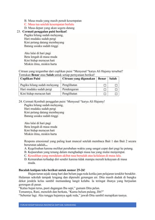 Latihan Soal TKA B Indonesia Paket 1 pdf