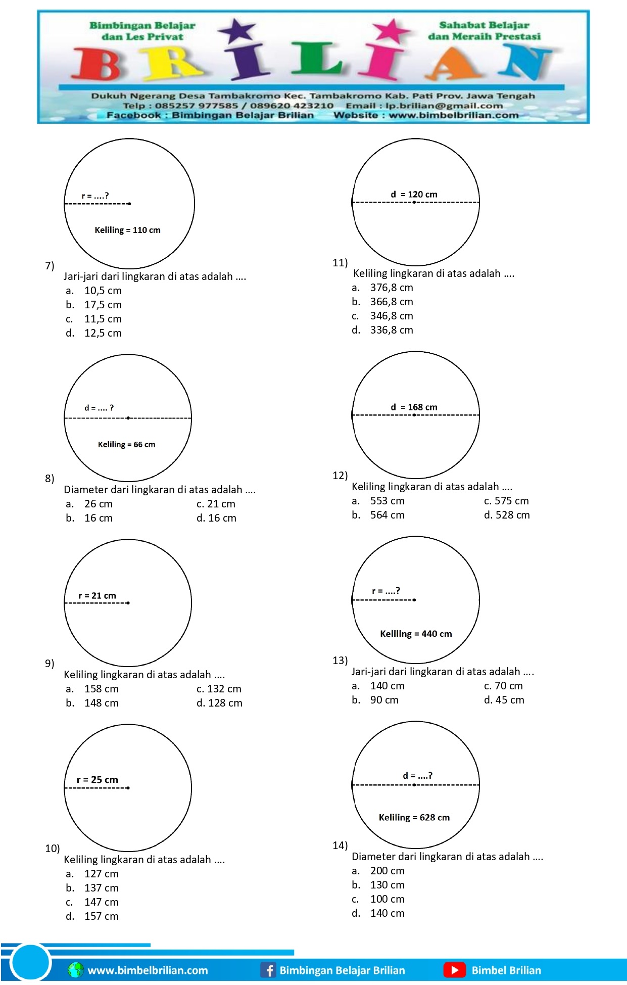 7 Cara Memahami Materi Matematika Lingkaran Kelas 4 Contoh Soal yang Sering Bikin Bingung