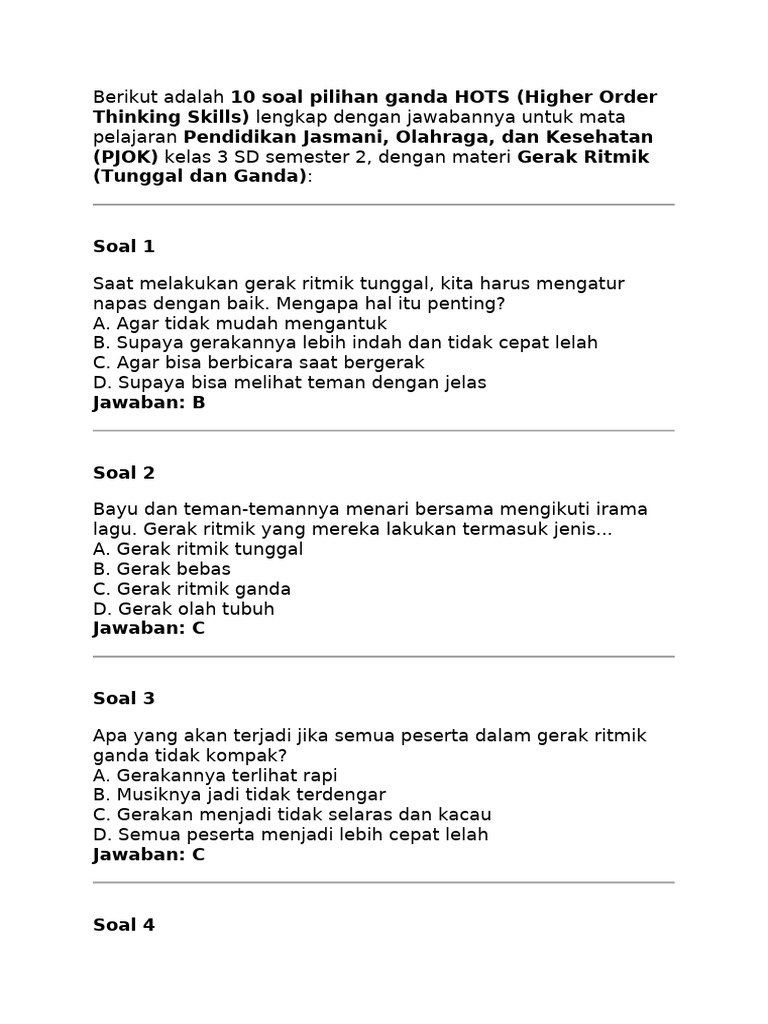 7 Rahasia Cotoh Soal HOTS Kelas 3 SD Kurtilas Terbukti Naikkan Nilai Anak Sekarang