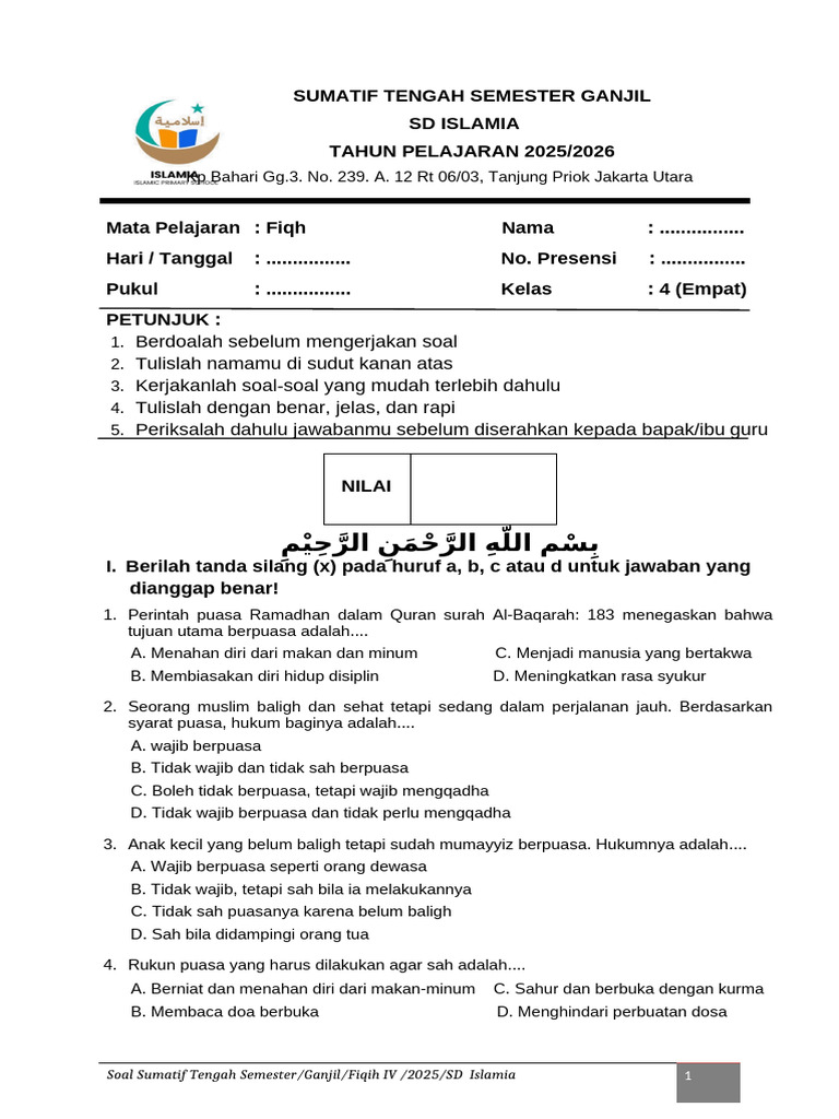 7 Rahasia Memahami materi soal hadits tentang puasa kelas 4 mda yang Jarang Diketahui