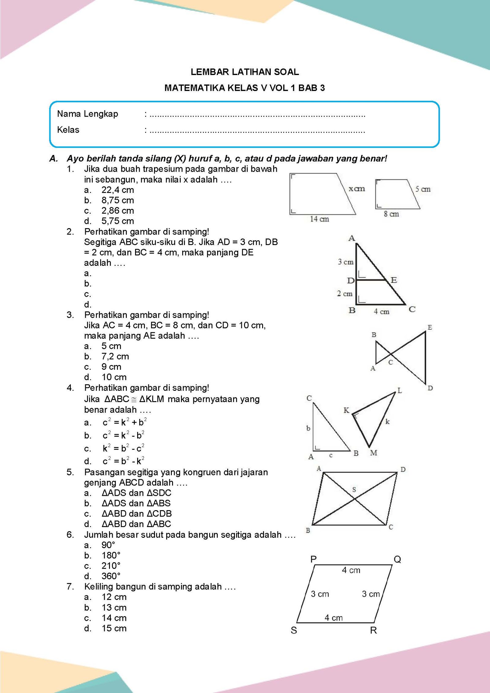 7 Rahasia de soal kelas 5 sd matematika 3 yang Terbukti Bantu Siswa Lulus OMI 2026