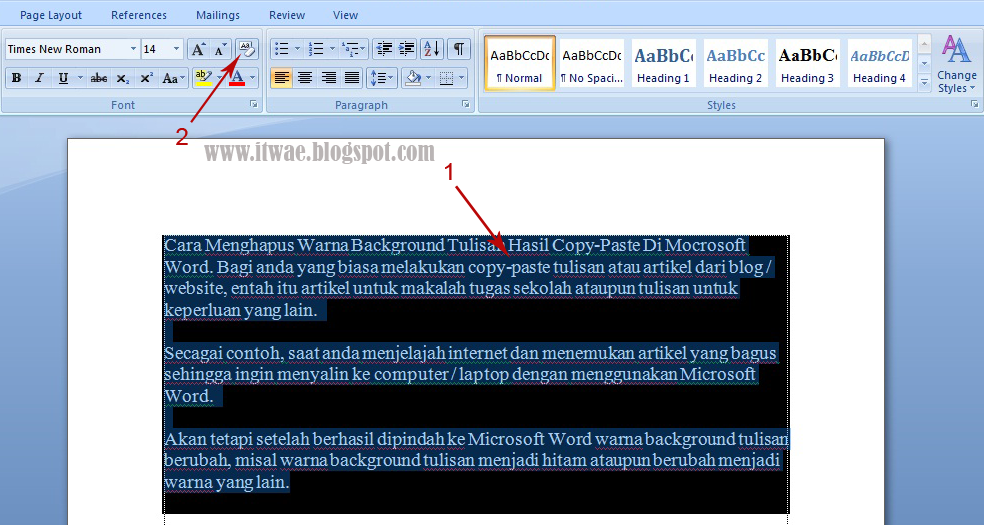 Cara Menghilangkan Warna Background Di Word Hasil Copy Dari Internet Cara Menghilangkan Warna Background Di Word Hasil Copy Dari Internet
