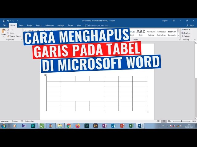 Cara Menghilangkan Tabel di Word Tanpa Menghapus Teks yang Jarang Diketahui