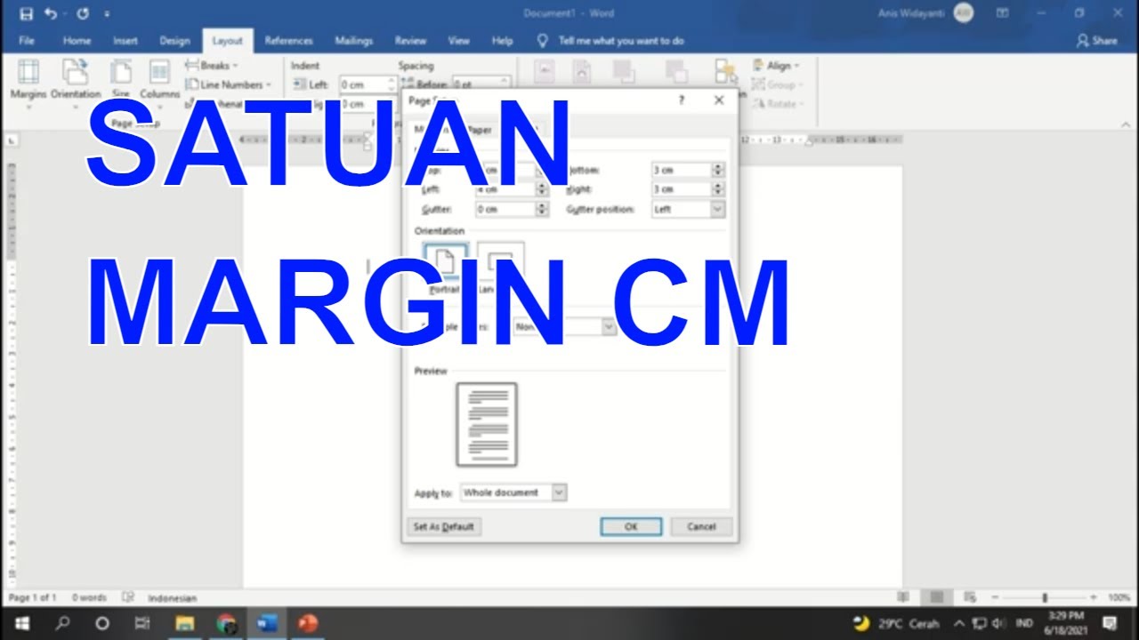 Cara Mengubah Ukuran Margin Word Menjadi Cm untuk Cetak Kertas B3 Tanpa Ribet