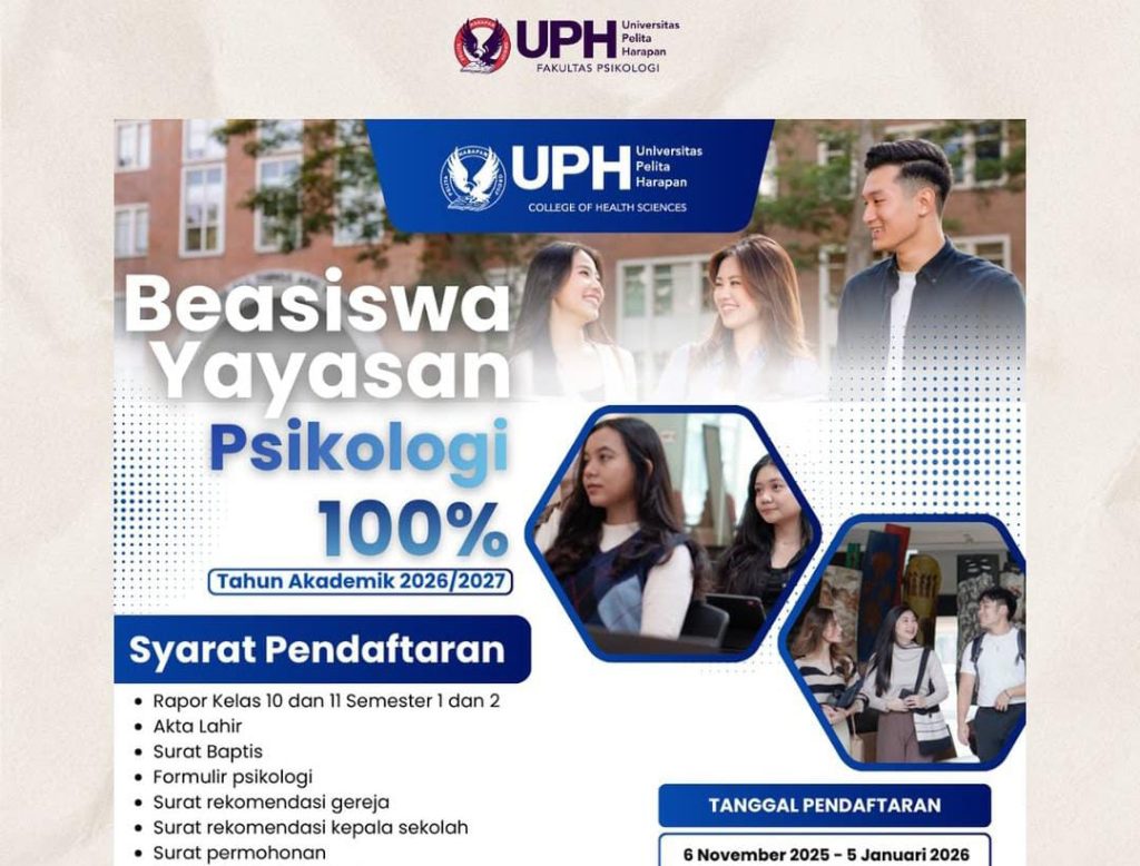Jangan Sampai Terlewat! Daftar Beasiswa 2026 BPSDM Kementerian PU: Ada Beasiswa UPH?