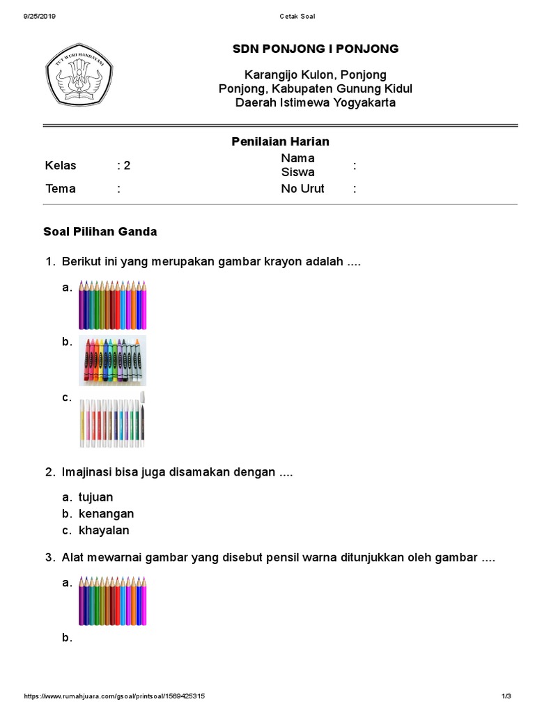 Rahasia Lulus Ujian dengan Jawaban soal sbdp kelas 2 tema 3 yang Benar Rahasia Lulus Ujian dengan Jawaban soal sbdp kelas 2 tema 3 yang Benar