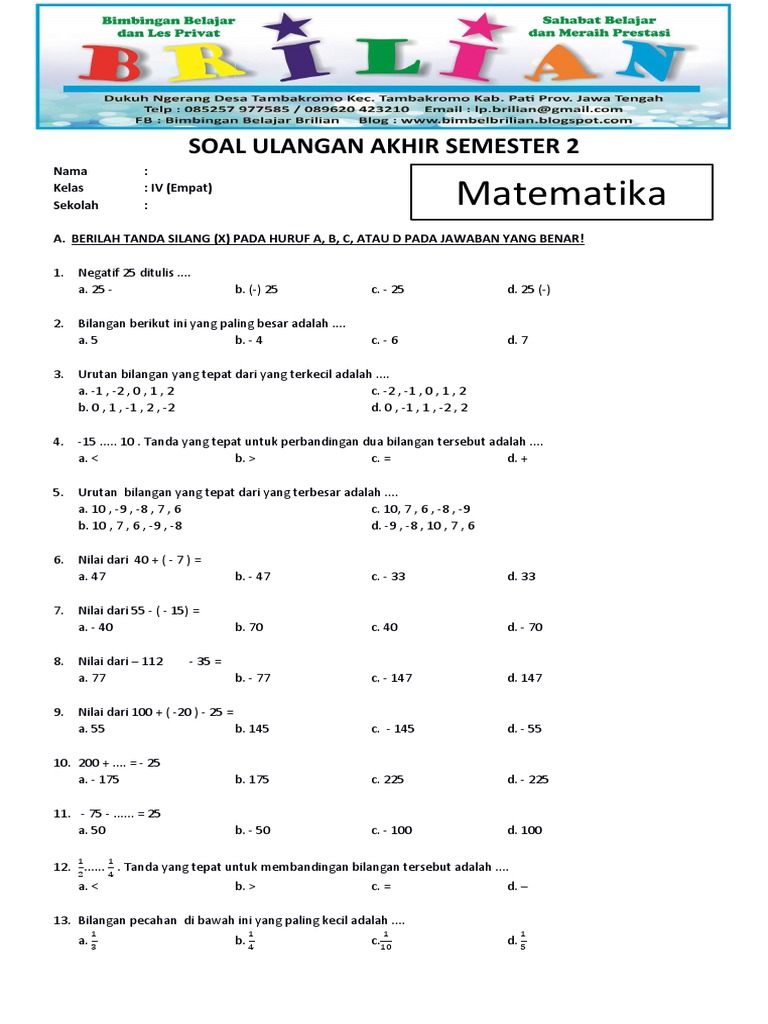 Rahasia Nilai Sempurna dengan Latihan Soal Materi Kelas 4 SD Semester 2 Terbaru