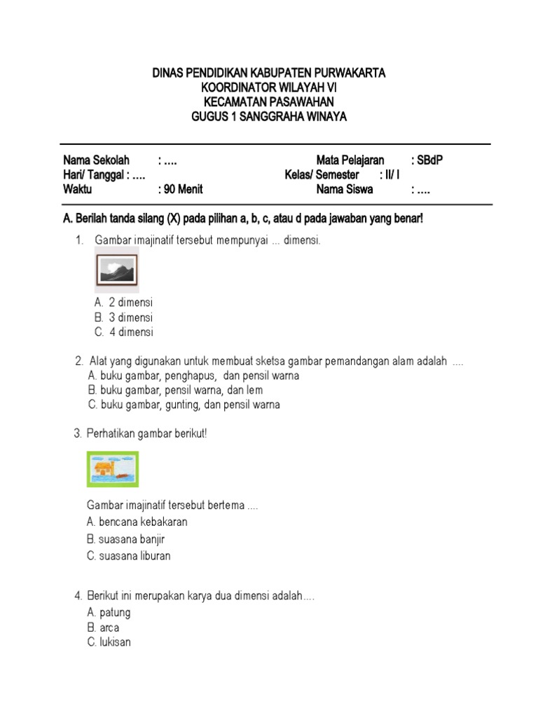 Rahasia Skor Sempurna Kerjakan Soal SBDP Kelas 2 Tema 4 KD 3.1 yang Wajib Tahu