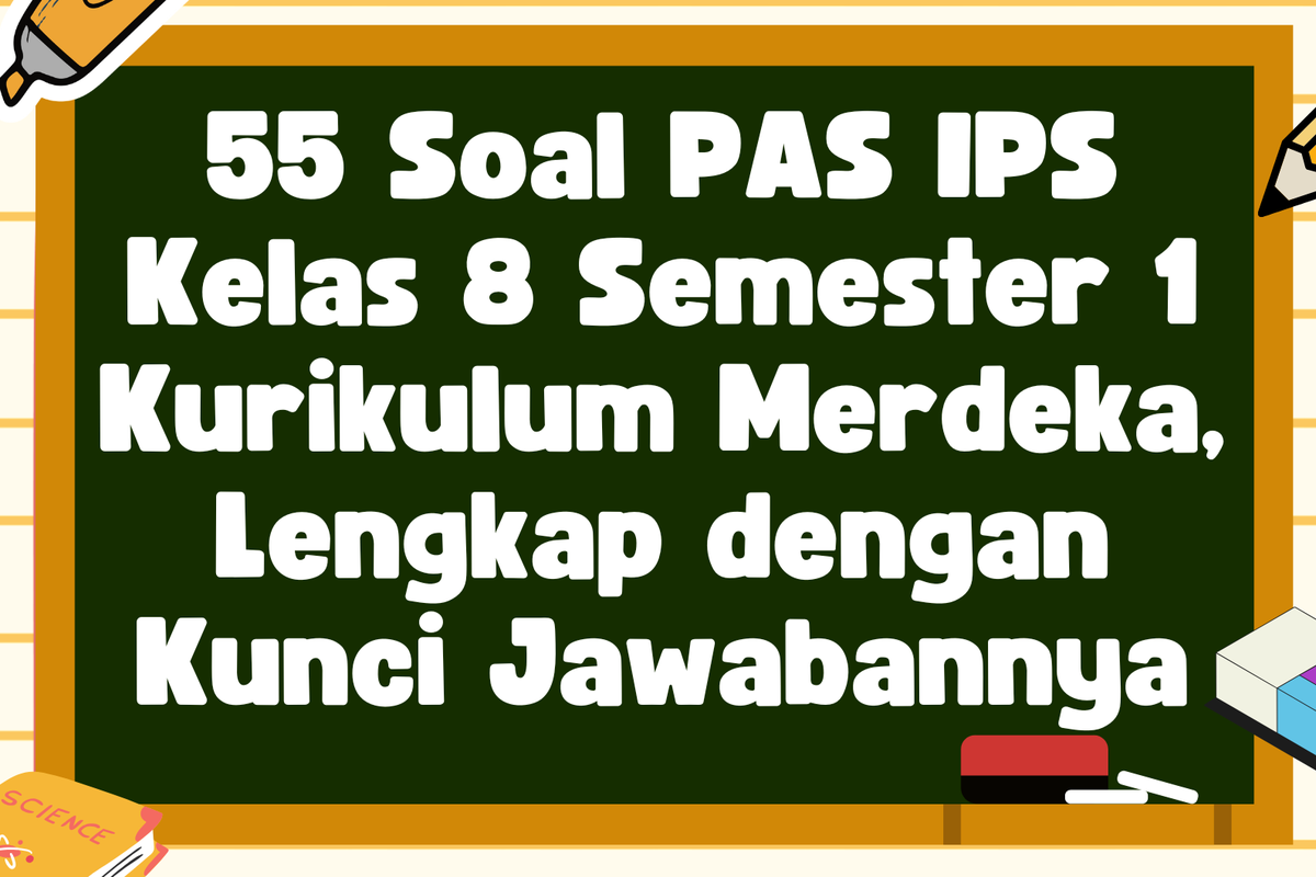 55 Soal PAS IPS Kelas 8 Semester 1 Kurikulum Merdeka Lengkap dengan