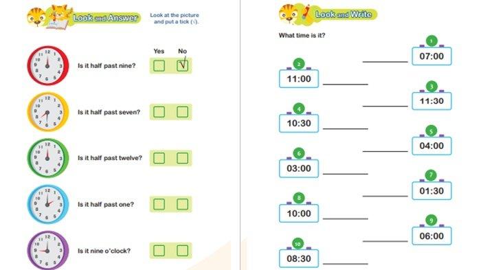 Rahasia Terbukti! materi dan soal bahasa inggris tentang jam kelas 4 sd Mudah Dipahami