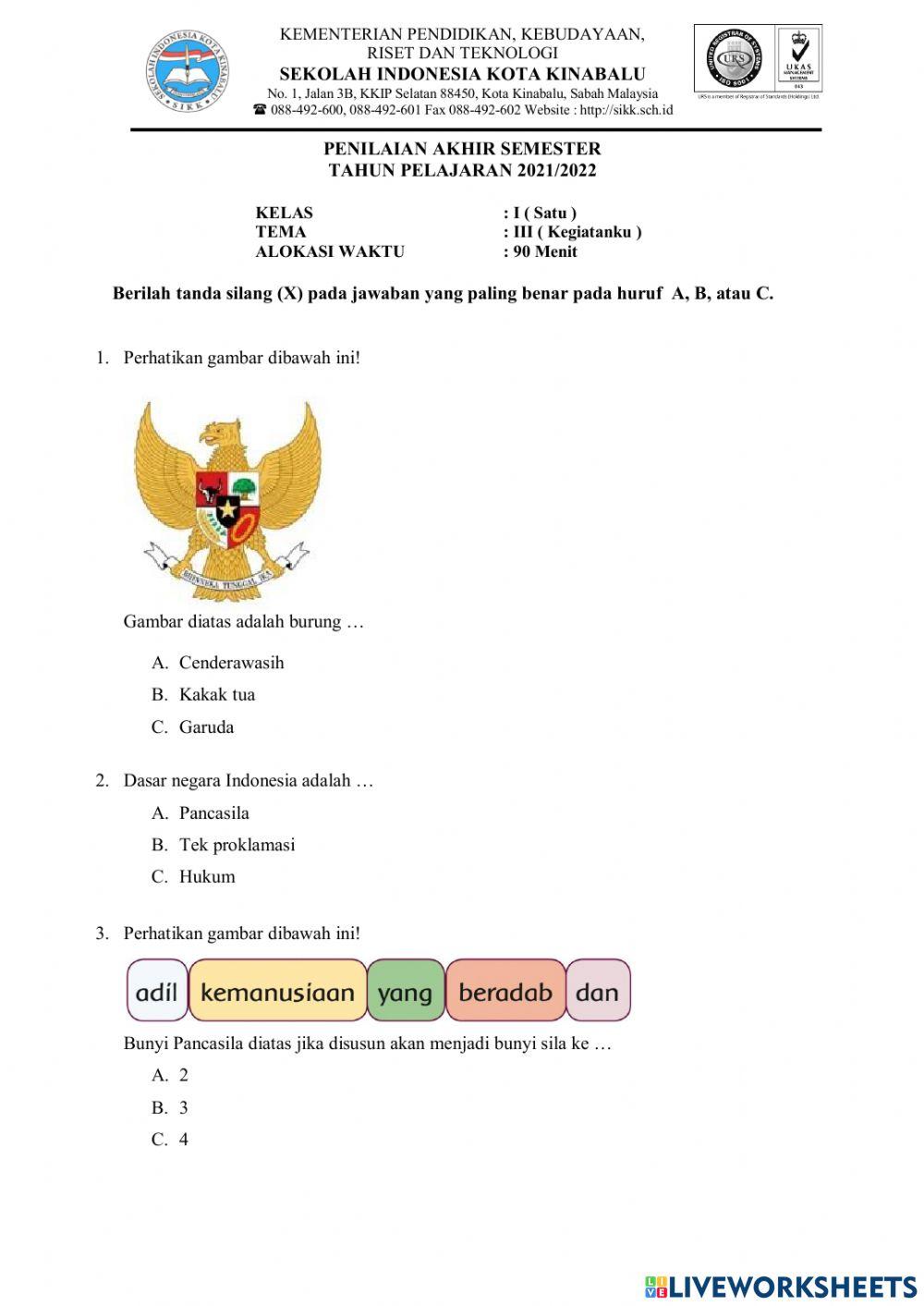 Rahasia contoj soal pas kelas 1 tema 3 yang Membantu Anak Menjadi Bintang Liga 1 2026