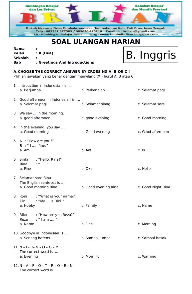 Terbukti 7 Cara Menguasai Soal A Bahasa Inggris Kelas 3 Sebelum Ujian Nasional 2026