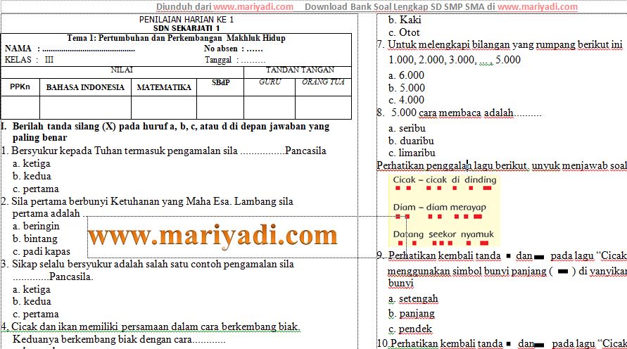 Terbukti Soal 3 Kelas 3 SD Semester 2 Kunci Jawaban Lengkap untuk Tahun 2026