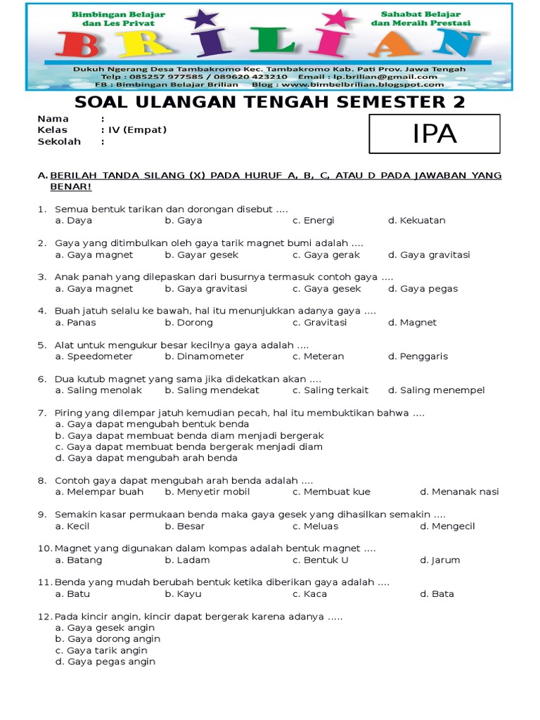 Ternyata Ini Soal IPA SD Kelas 4 yang Sering Muncul di Asesmen Akhir Tahun