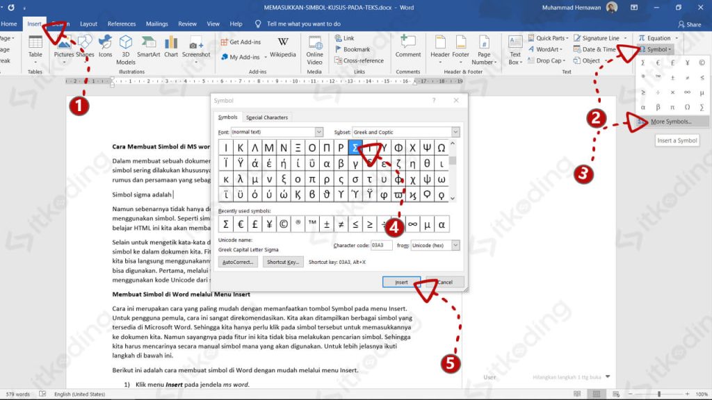 Ternyata Mudah Cara Buat Sigma di Word Dengan Langkah Sederhana