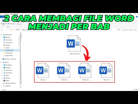 Ternyata Mudah Cara Memisahkan File Word Per Bab Secara Online