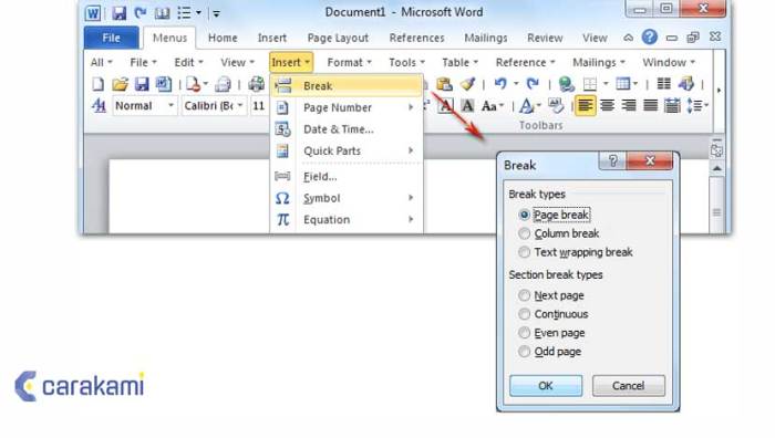 Ternyata Mudah Cara Menyisipkan Lembar Landscape di Word
