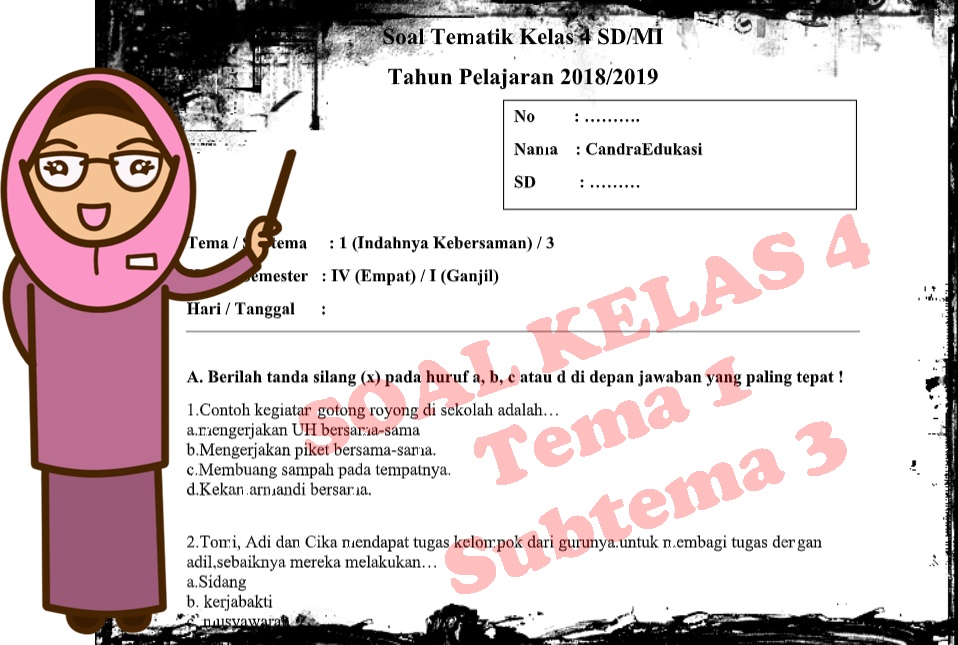 Wajib Tahu Rahasia Cara Cepat Jawab Soal Tematik Tema 1 Kelas 4 Subtema 3 Terbaru