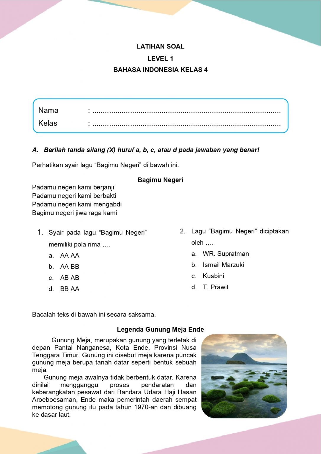 terungkap rahasia materi soal kelas 4 bahasa indonesia untuk nilai tinggi ulangan 2026